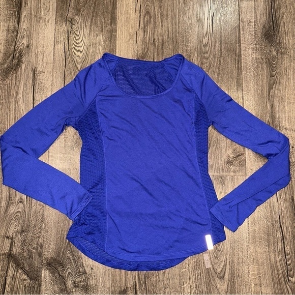 Under Armour Athlete Pullover Thumb Holes Zipper Pocket Purple Mesh Reflective S - Picture 3 of 9